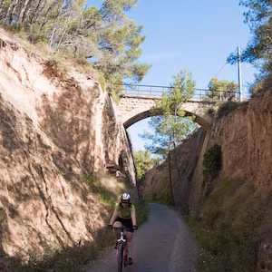 Salida en bici, Via Verde Ojos Negros