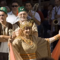Moros y cristianos crevillent social desfile fiesta alicante retrato