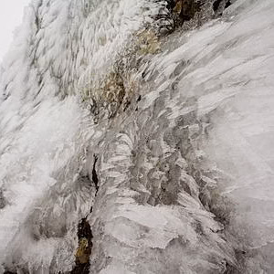 Montcabrer paisaje hielo nieve