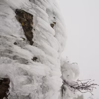 Montcabrer paisaje hielo nieve
