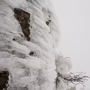 Montcabrer paisaje hielo nieve