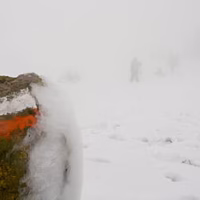 Montcabrer paisaje nieve