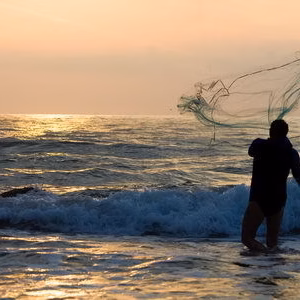 Albufera amanecer mar perello pescador