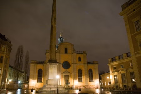 Escandinavia viaje estocolmo urbana palacio nocturna ciudad real vieja casco antiguo historico