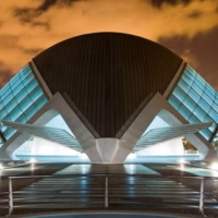 Hemisferic cac ciudad artes ciencias nocturna urbano valencia