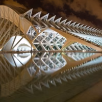 Cac ciudad artes ciencias museo ciencias principe felipe nocturna urbano valencia