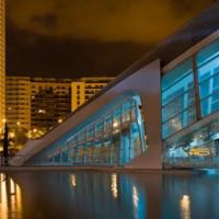 Hemisferic cac ciudad artes ciencias nocturna urbano valencia