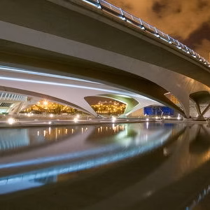 Cac ciudad artes ciencias nocturna urbano valencia