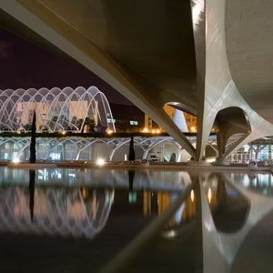 Cac ciudad artes ciencias nocturna urbano valencia