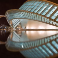 Hemisferic cac ciudad artes ciencias nocturna urbano valencia