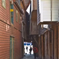 Bergen bryggen escandinavia viaje urbano