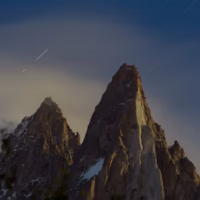 Alpes dru drus montanya nocturna paisaje