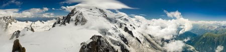 panoramica alpes chamonix auguille du midi montblanc