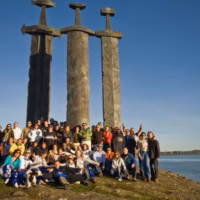 Hafrsfjord asun escandinavia viaje espadas grupo raul retrato stavenger