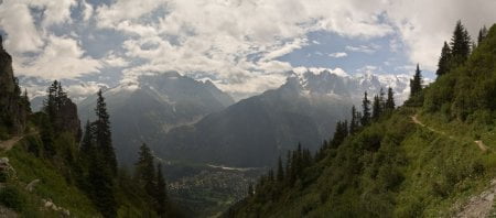 panoramica alpes montblanc