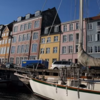Barco canales copenhague escandinavia viaje urbano