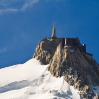 Alpes auguille du midi montana paisaje