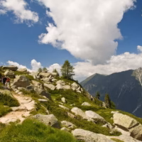 Alpes balcon norte montana paisaje