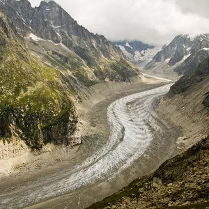 Alpes glaciar mer de glace montana paisaje