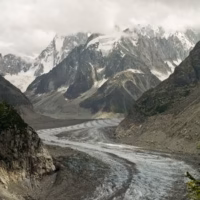 Alpes glaciar mer de glace montana paisaje