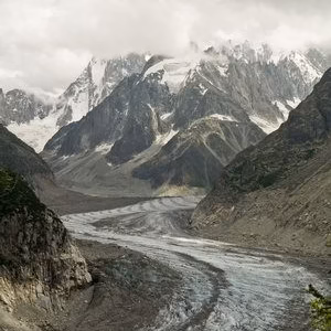 Alpes glaciar mer de glace montana paisaje