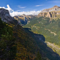 Montanya ordesa otonyal paisaje