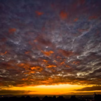 Alzira atardecer sol