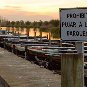 Albufera barcas embarcadero puerto catarroja