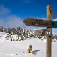 Nieve paisaje montanya penyarroya
