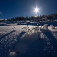 Nieve paisaje montanya penyarroya