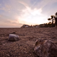 Atardecer bolnuevo mazarron paisaje playa