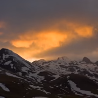 Anayet atardecer paisaje
