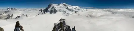 panoramica alpes montblanc