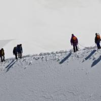 Alpes arista cosmiques deportiva montaneros