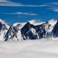 Alpes jorases montana paisaje