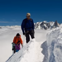 Alpes arista cosmiques deportiva montana montaneros retrato