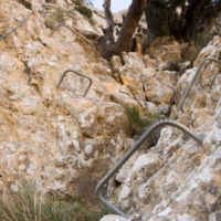 Silla del cid mosquetones petrer via ferrata