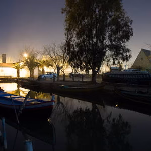Albufera barcas nocturnas puerto silla