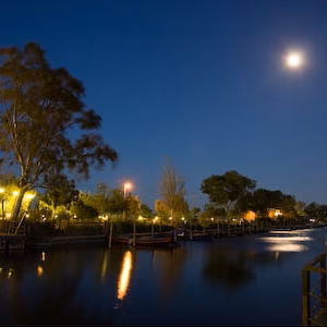 Albufera catarroja luna nocturna puerto