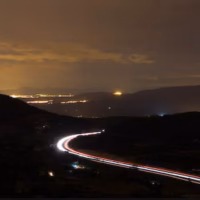 Bunol energia eolica eolico molino nocturna viento