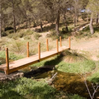 Campamento tabarla mijares paisaje rio senderismo
