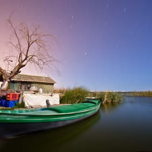 Albufera barca barcas nocturna