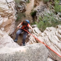 Asun barranco barranquismo crevillent cuerdas rapel