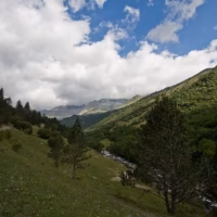 Paisaje valle de estos
